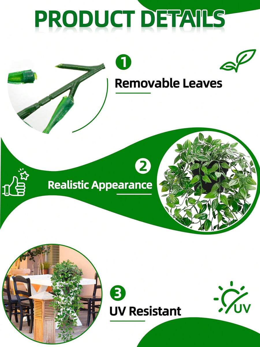 Plantas artificiales, Plantas en maceta colgantes