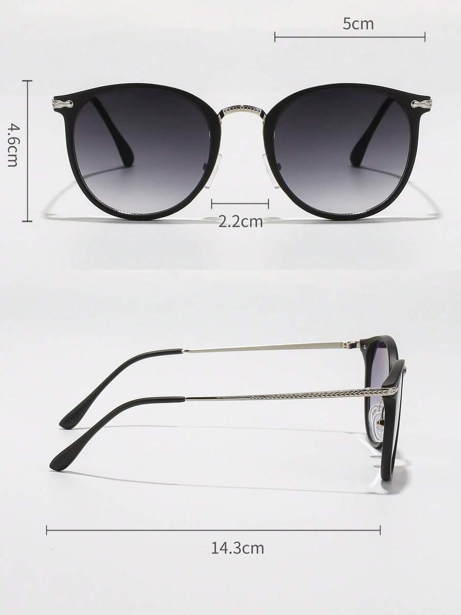 Gafas de sol con montura redonda elegantes