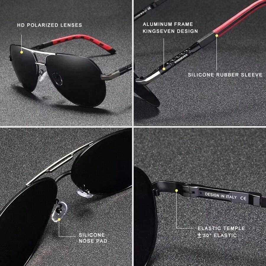 KINGSEVEN Gafas de piloto