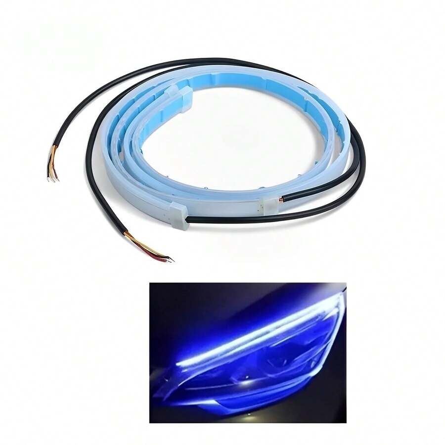 60cm Par Tira Led Drl Flexible Direccional Secuencial Auto/Moto Universal