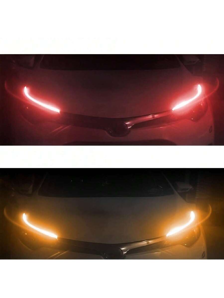 60cm Par Tira Led Drl Flexible Direccional Secuencial Auto/Moto Universal