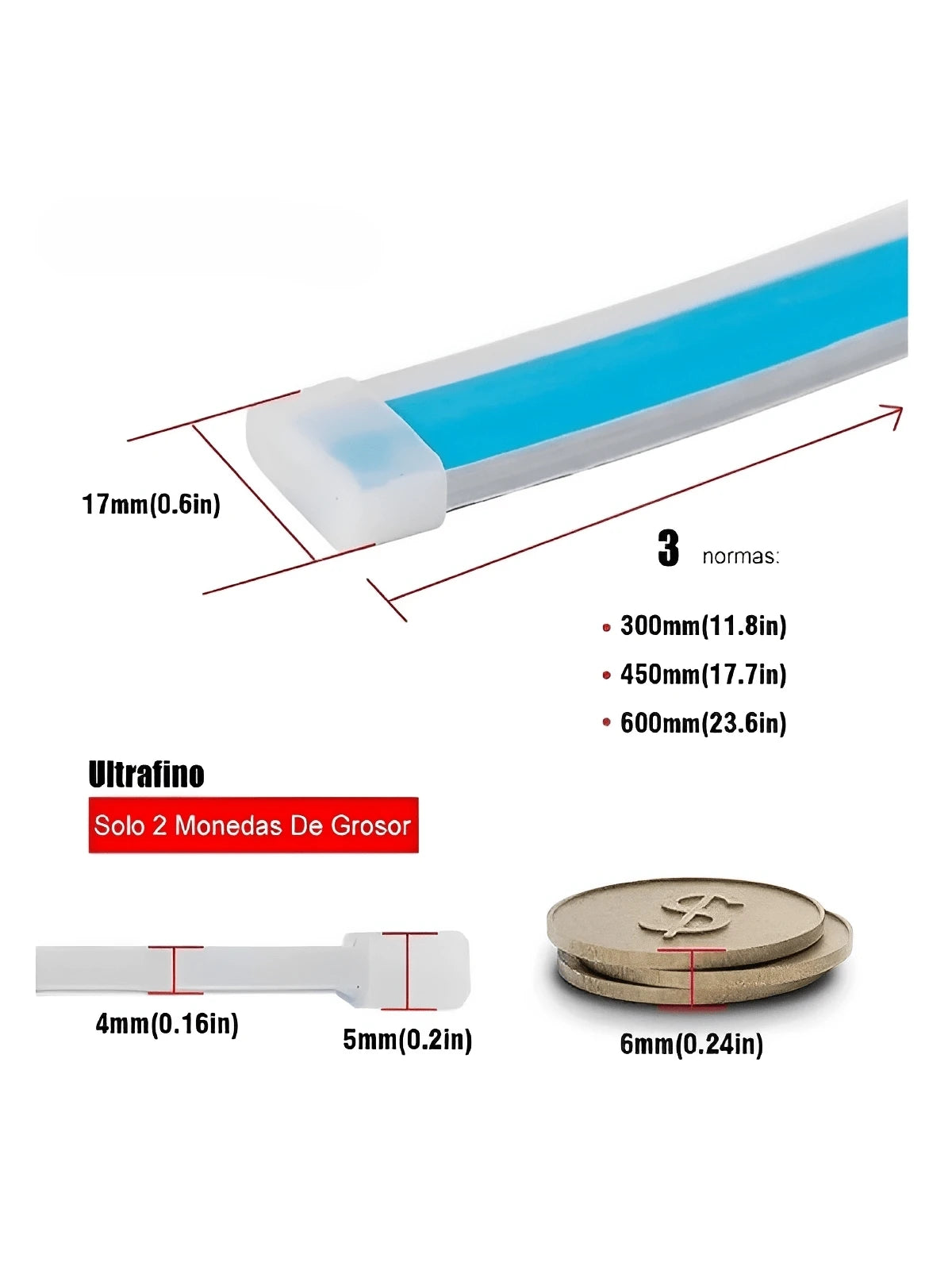 60cm Par Tira Led Drl Flexible Direccional Secuencial Auto/Moto Universal