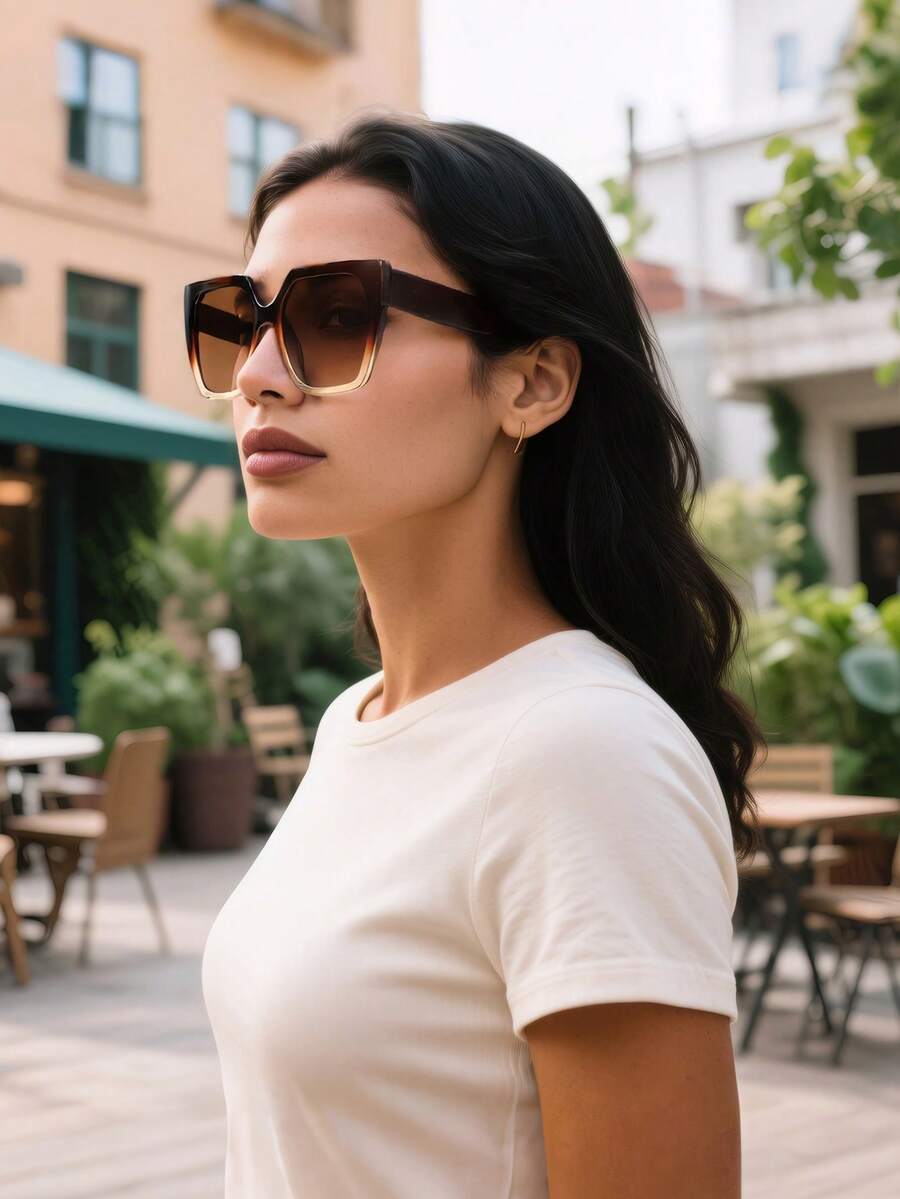 Gafas de sol cuadradas de marco grande
