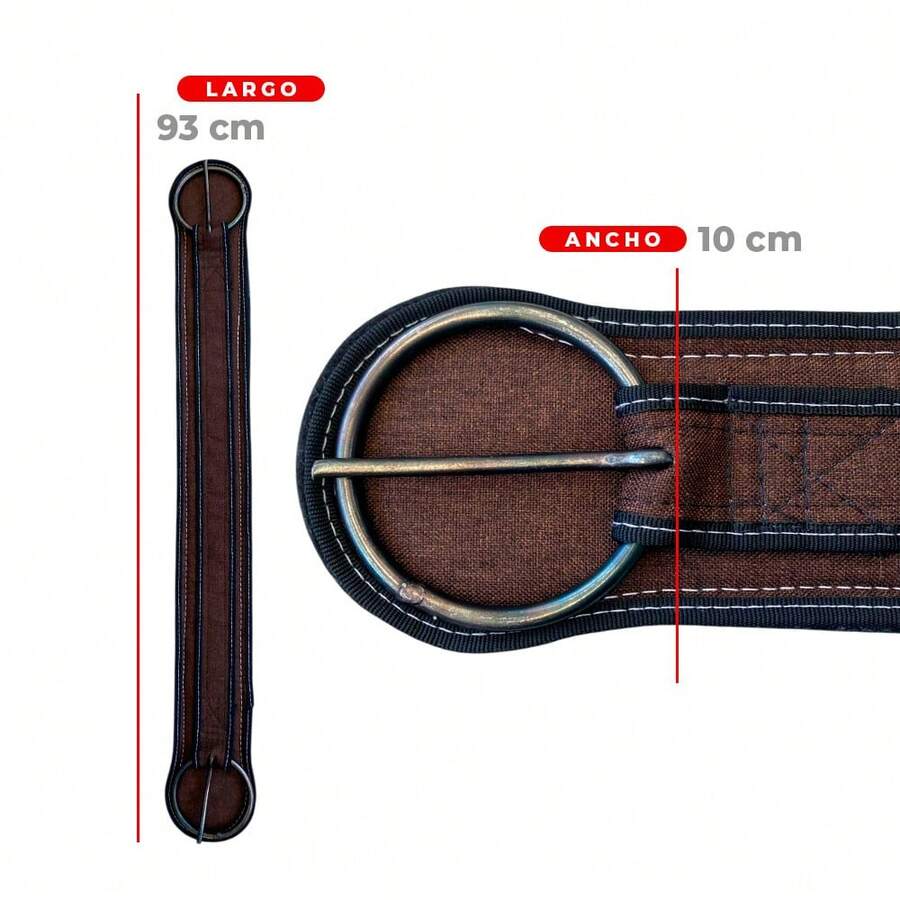 Cincho Cincha para Caballo-Monturas Ultra Reforzado, Resistente a la Humedad y en Variedad de Colores Negro, Cafe, Azul, Rojo, Rosa y Beige