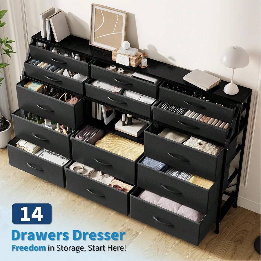 Cómoda para dormitorio con 14 cajones