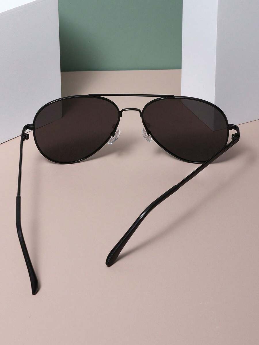 Gafas de estilo piloto de metal