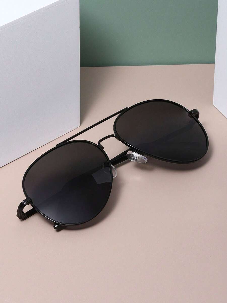 Gafas de estilo piloto de metal