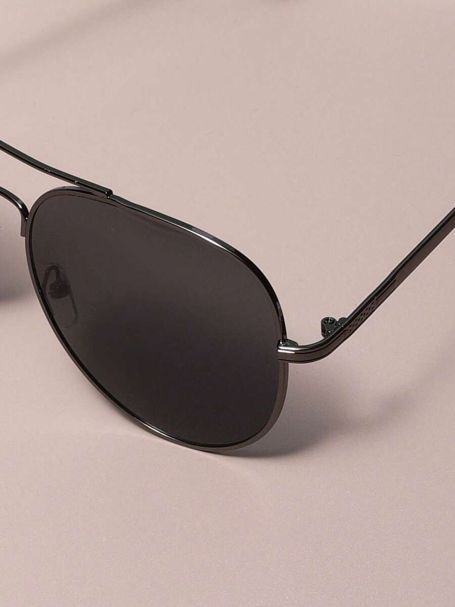 Gafas de moda de metal tipo piloto