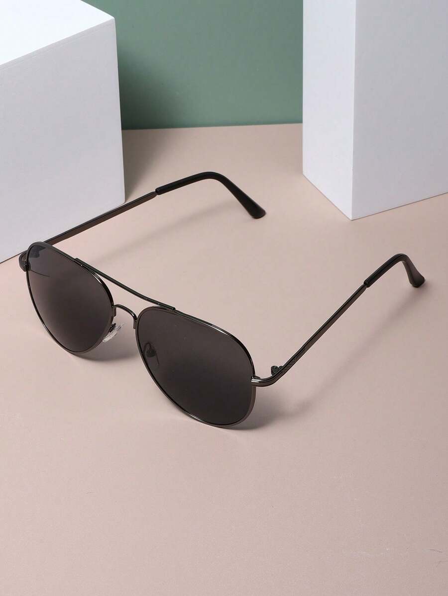 Gafas de estilo piloto de metal