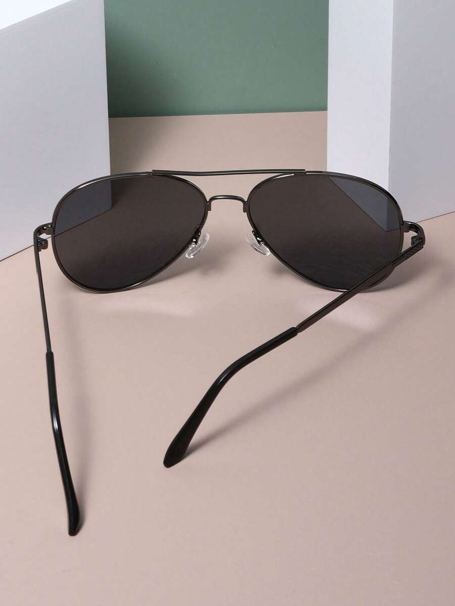 Gafas de estilo piloto de metal
