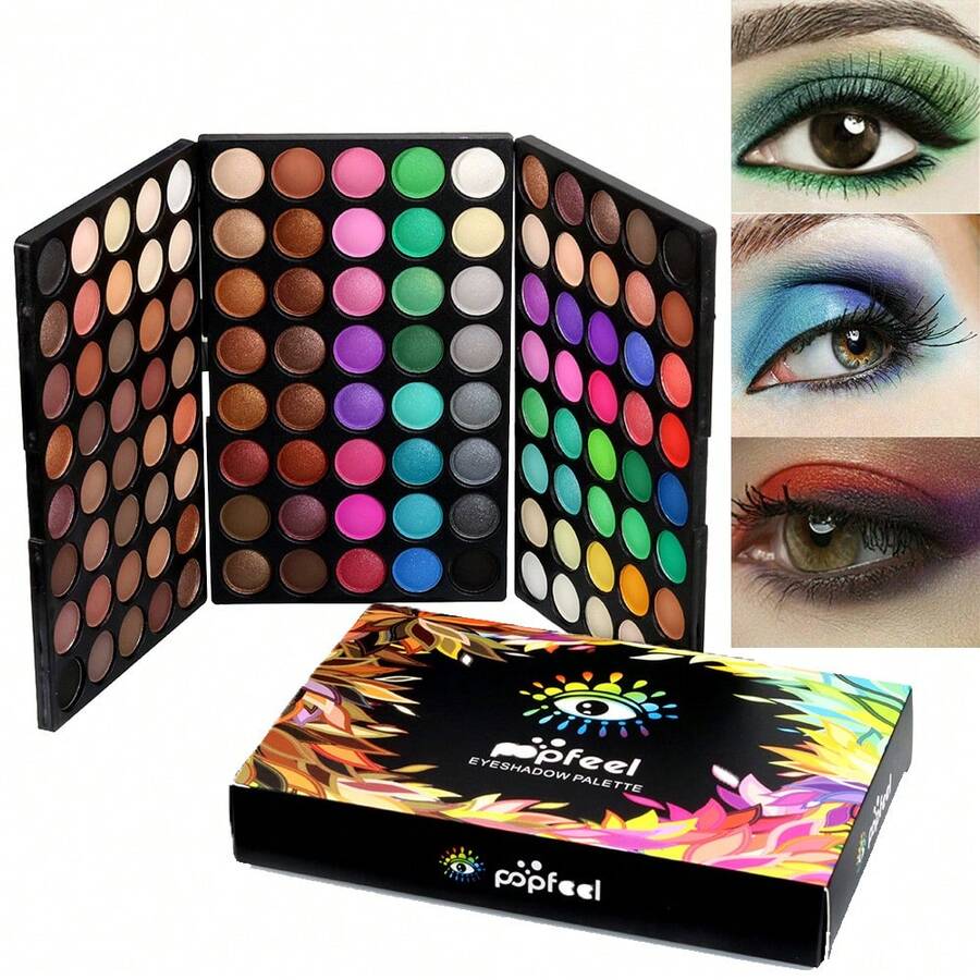 Paleta de sombras de ojos de maquillaje de 78 colores