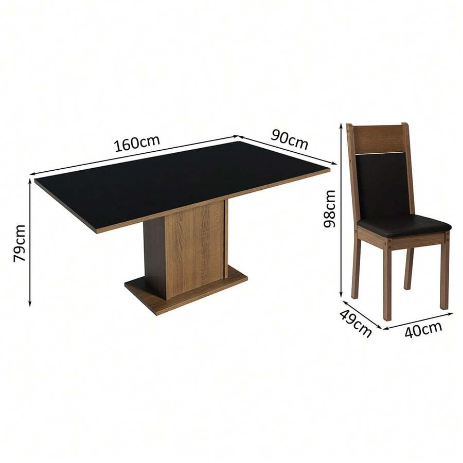 Madesa Juego Comedor Mesa y  6 Sillas