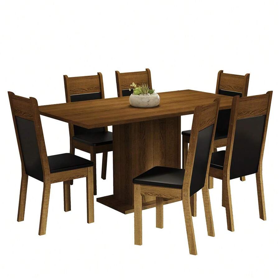 Madesa Juego Comedor Mesa con 6 Sillas