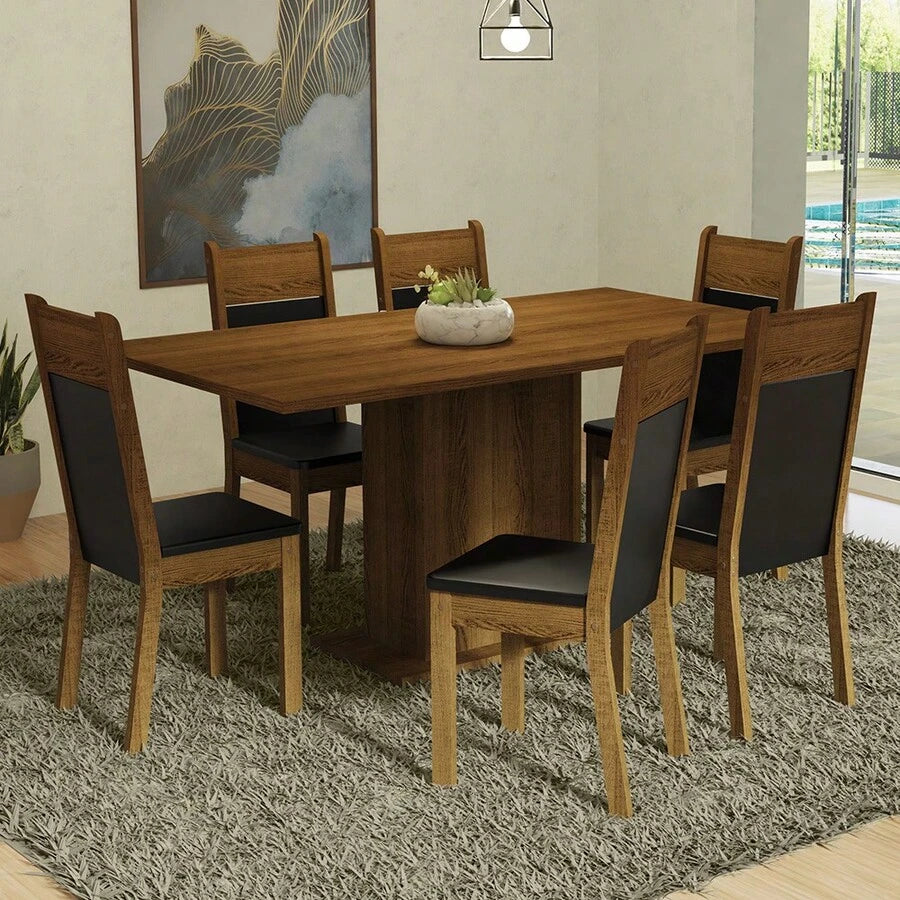 Madesa Juego Comedor Mesa con 6 Sillas