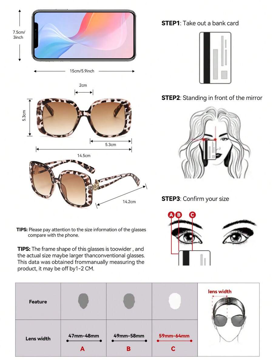 Gafas de sol de gran tamaño con marco cuadrado vintage