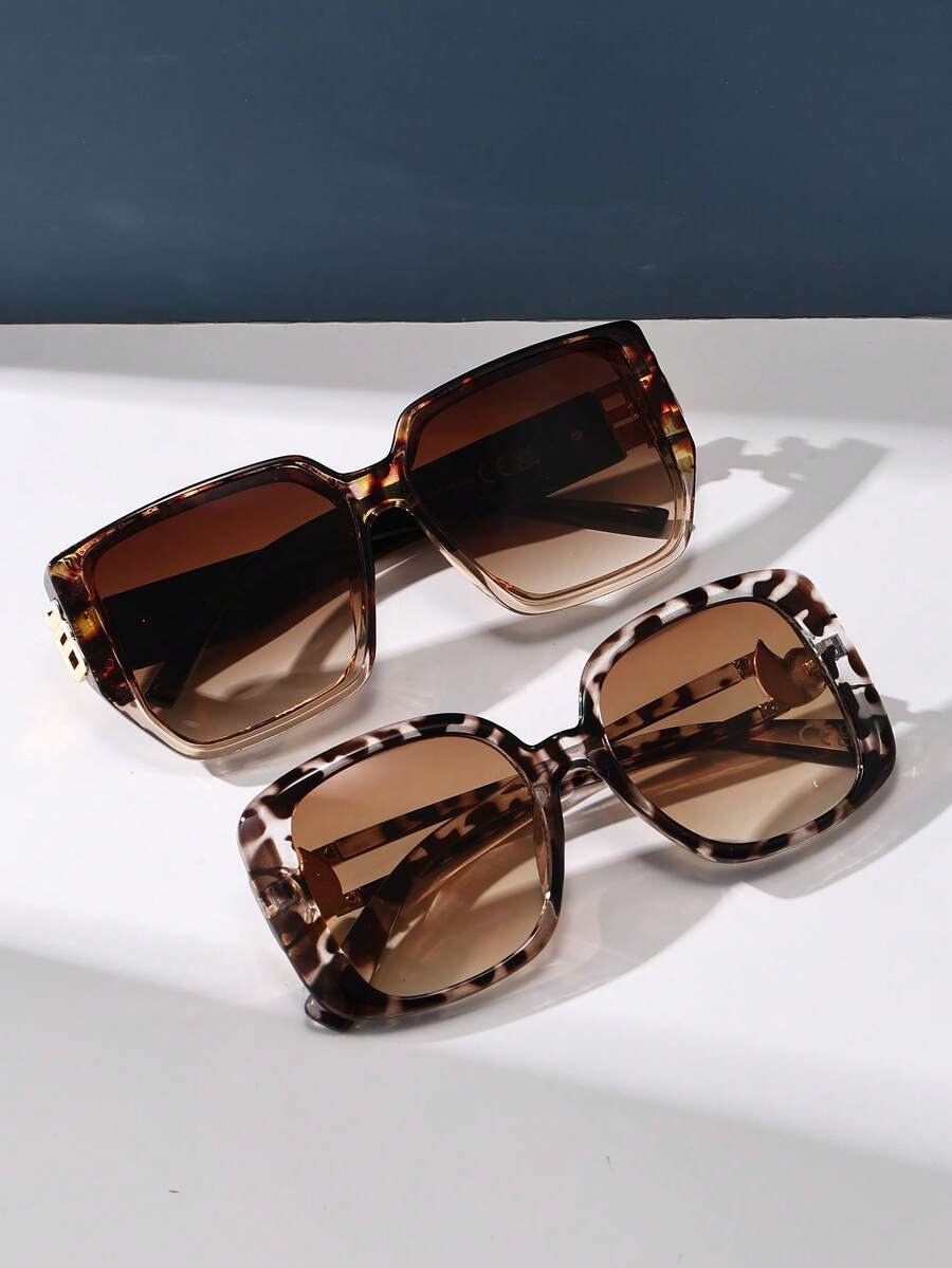 Gafas de sol de gran tamaño con marco cuadrado vintage
