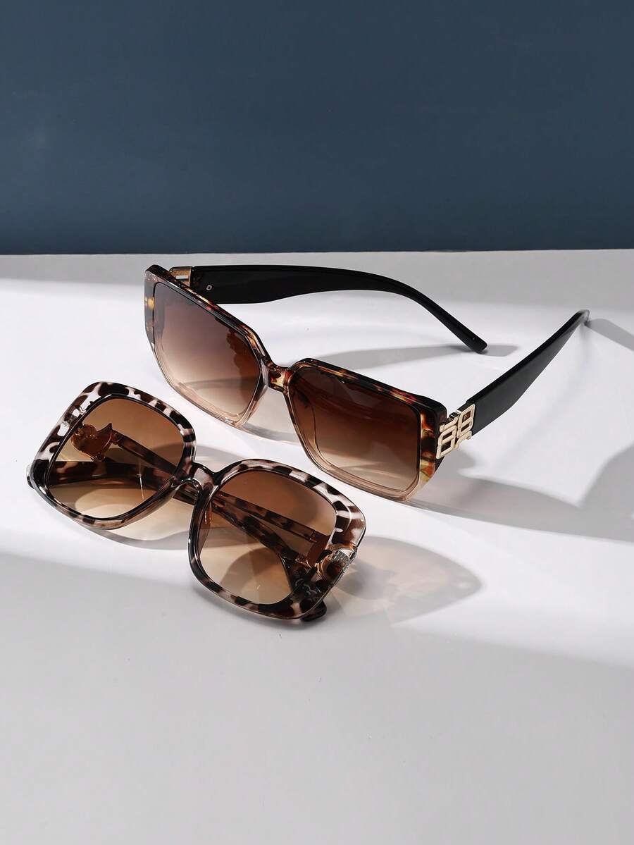 Gafas de sol de gran tamaño con marco cuadrado vintage