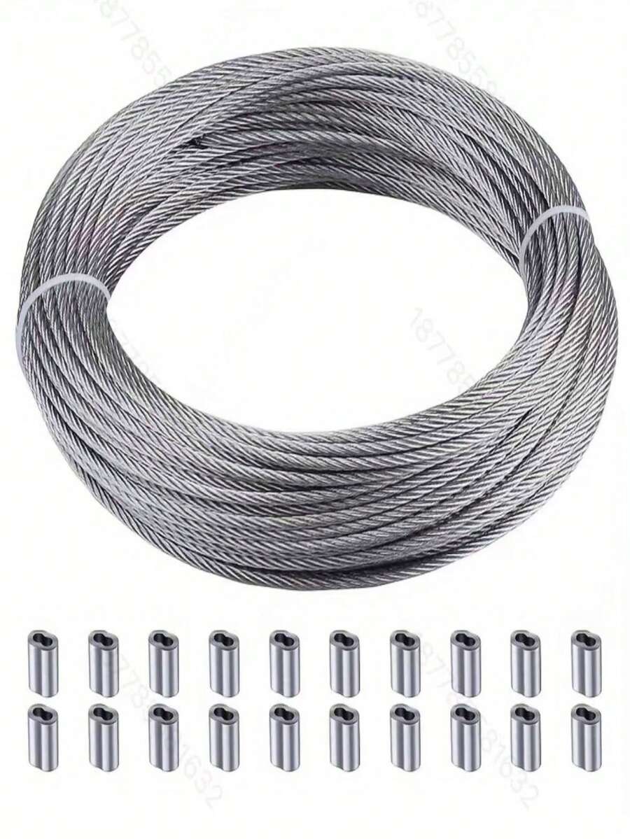 Cuerda de acero y plástico para exteriores