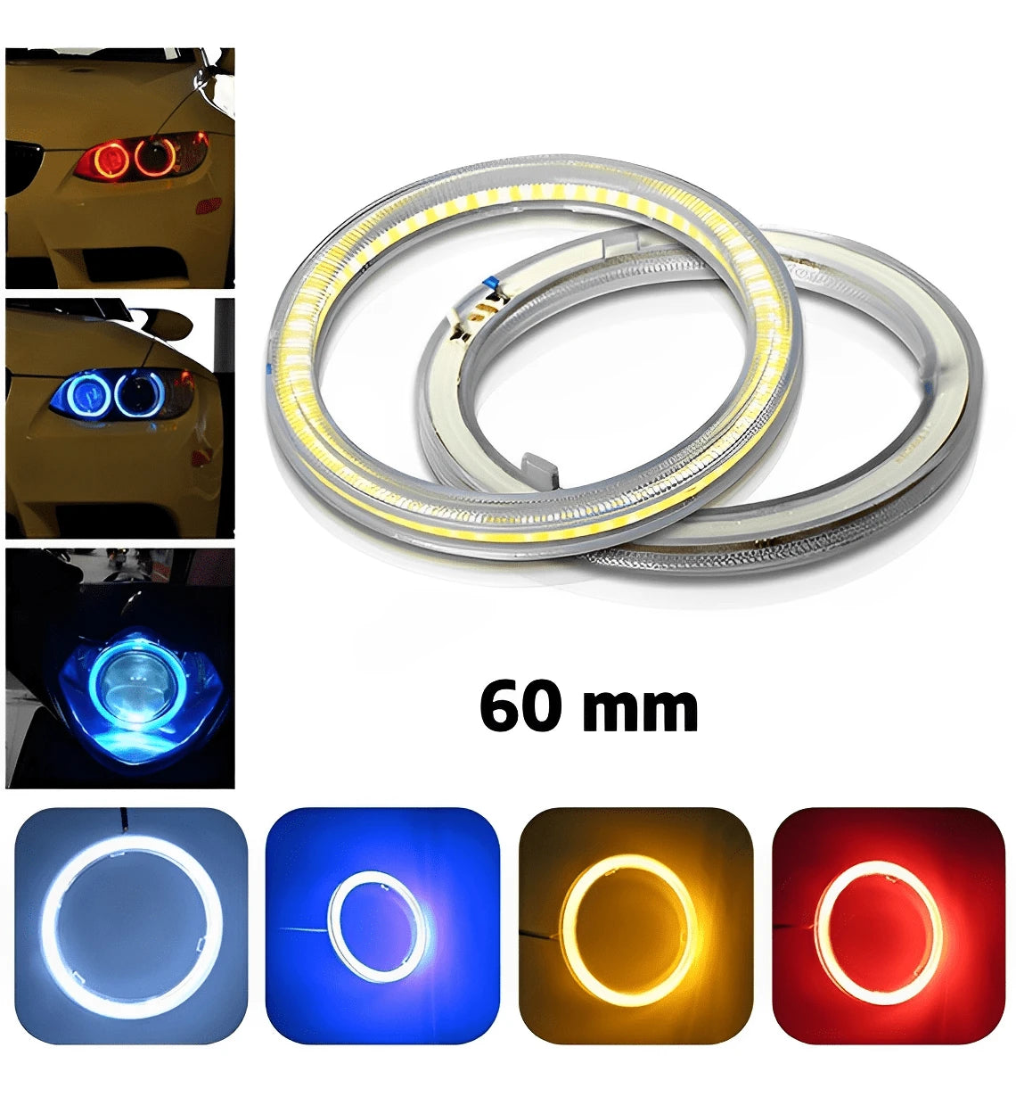 Aro Led Ojo Angel Anillo Super Brillante 60mm