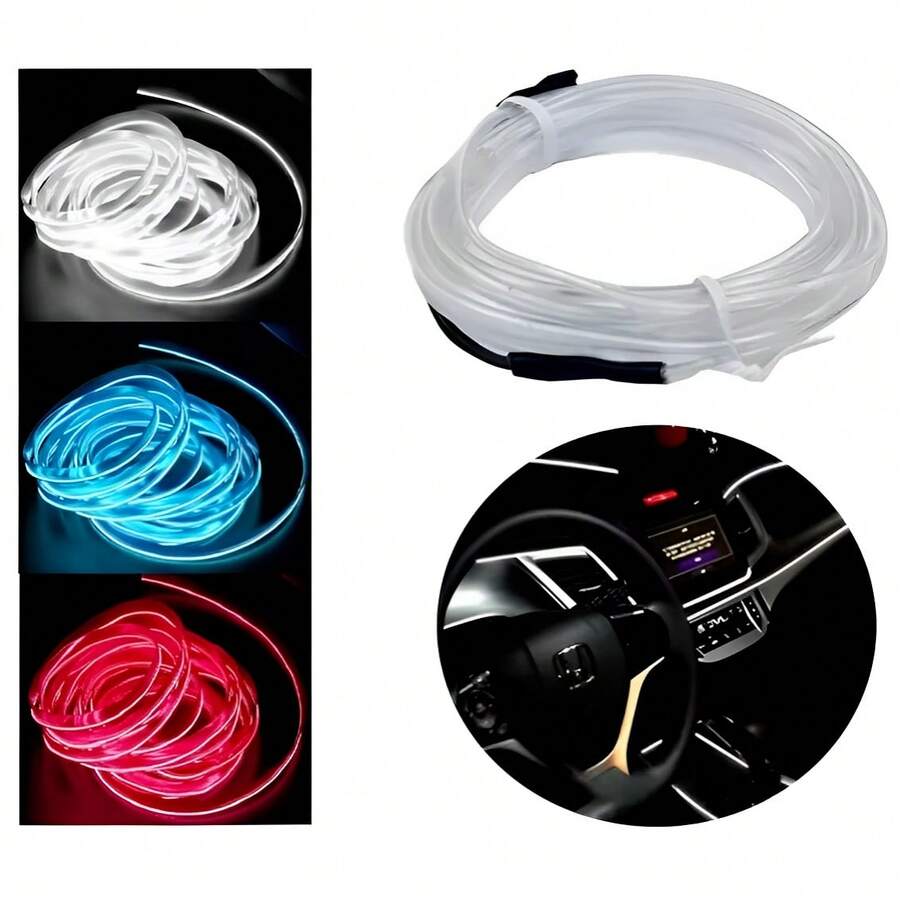 Tira Luz Led Moldura Interior Decorativa Luz Ambiental Universal Flexible
