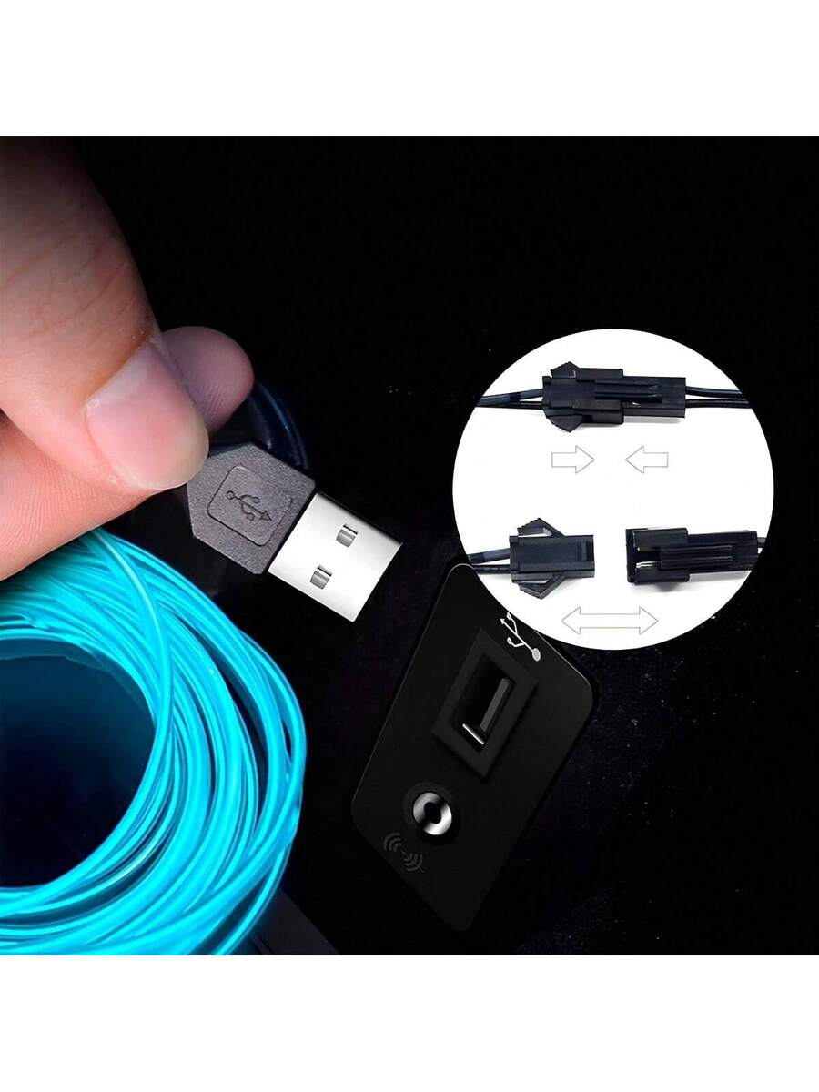 Tira Luz Led Moldura Interior Decorativa Luz Ambiental Universal Flexible