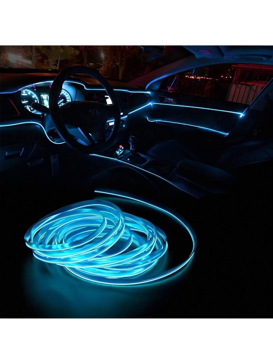 Tira Luz Led Moldura Interior Decorativa Luz Ambiental Universal Flexible