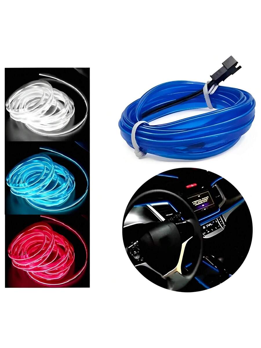 Tira Luz Led Moldura Interior Decorativa Luz Ambiental Universal Flexible