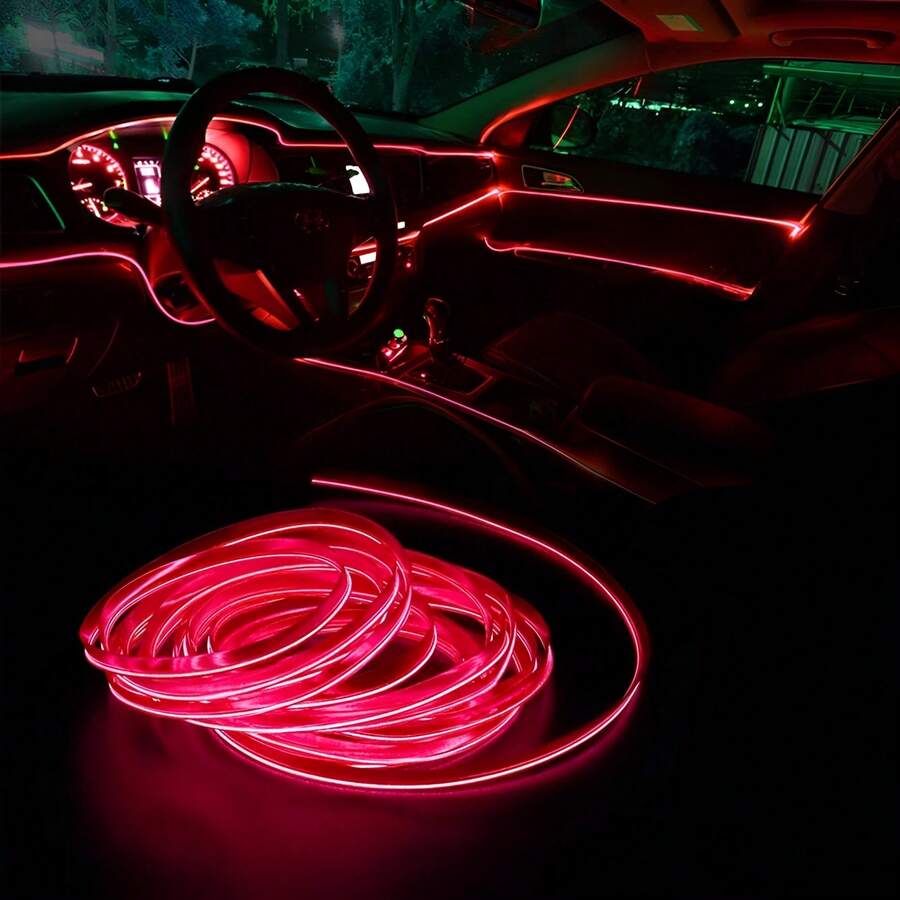 Tira Luz Led Moldura Interior Decorativa Luz Ambiental Universal Flexible