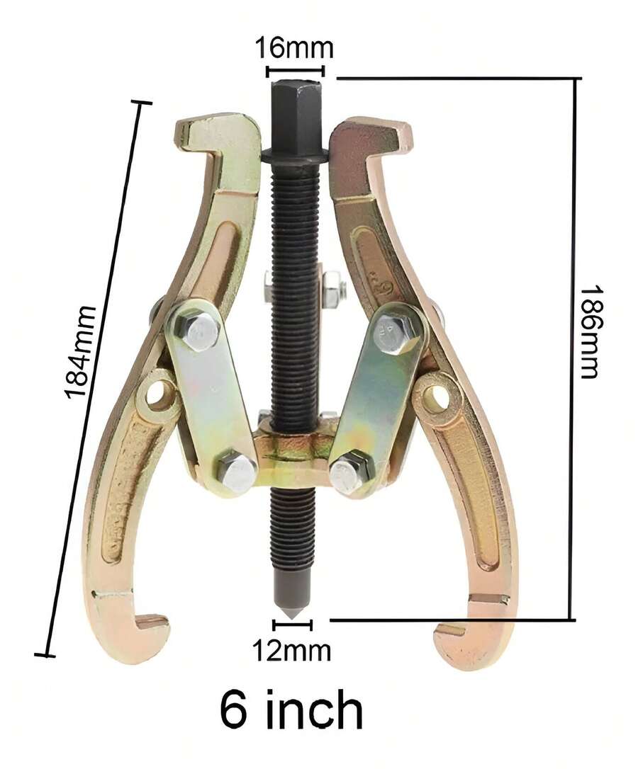 Extractor Engranes Poleas Reversible Automotriz Forja 3 Brazos 6 Pulgadas