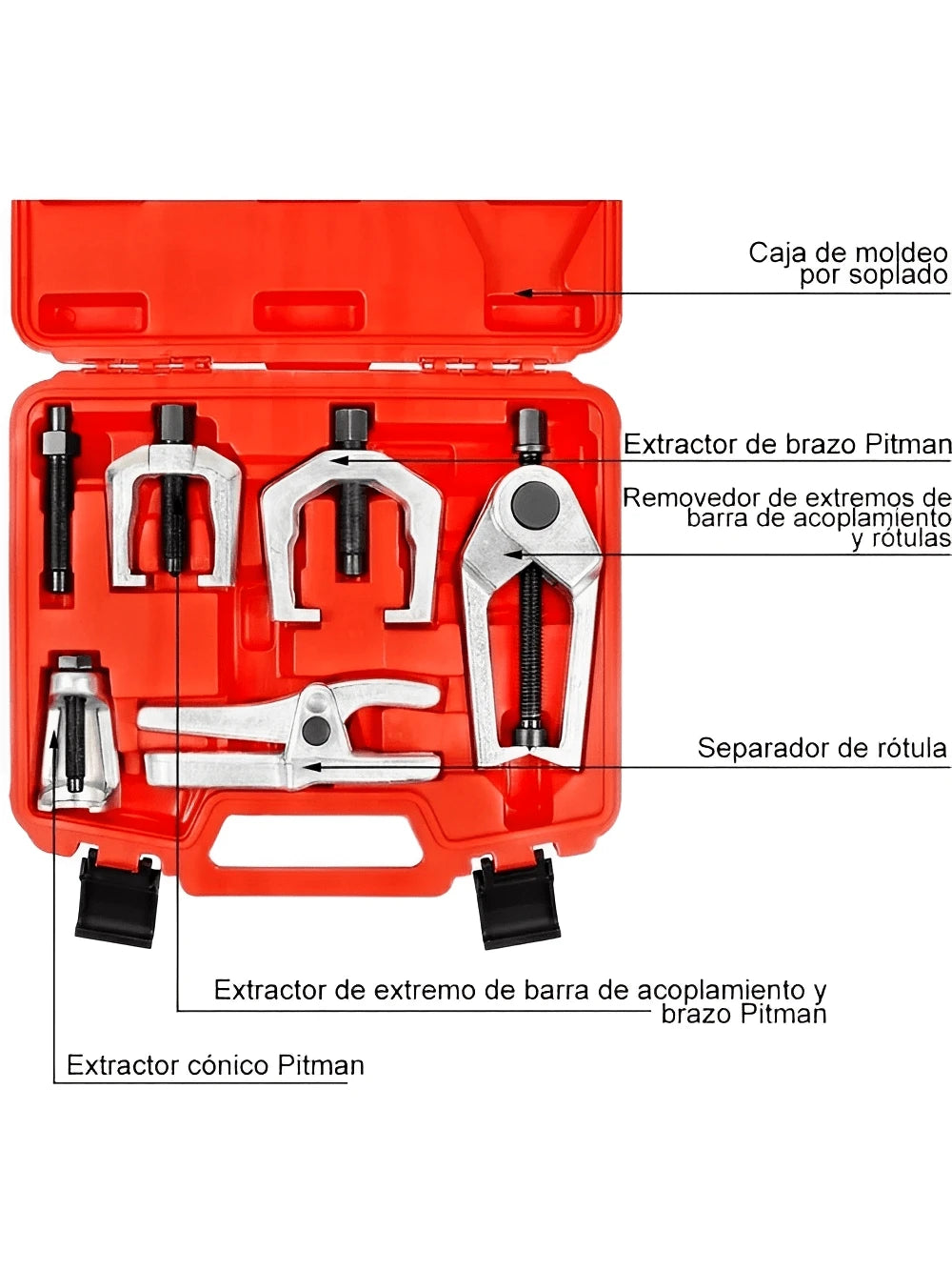 Extractor Rotula Buje Kit Herramienta Suspension Reparacion Auto