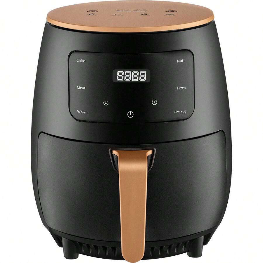 Freidora De Aire De 6l De Galón Compacta Color Negro