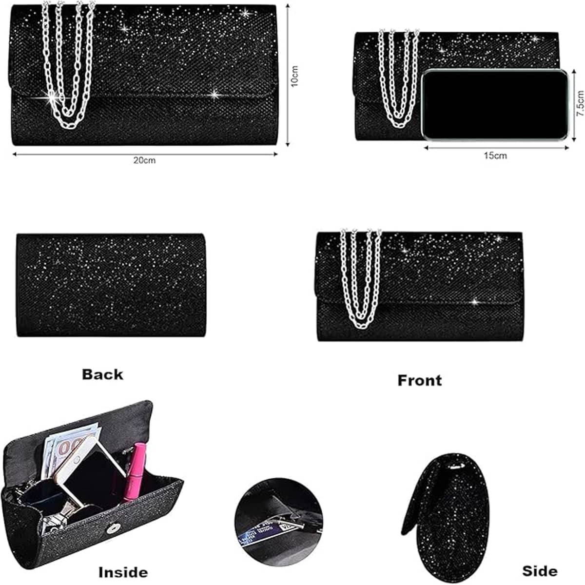 Bolso de Mano de Noche para mujer
