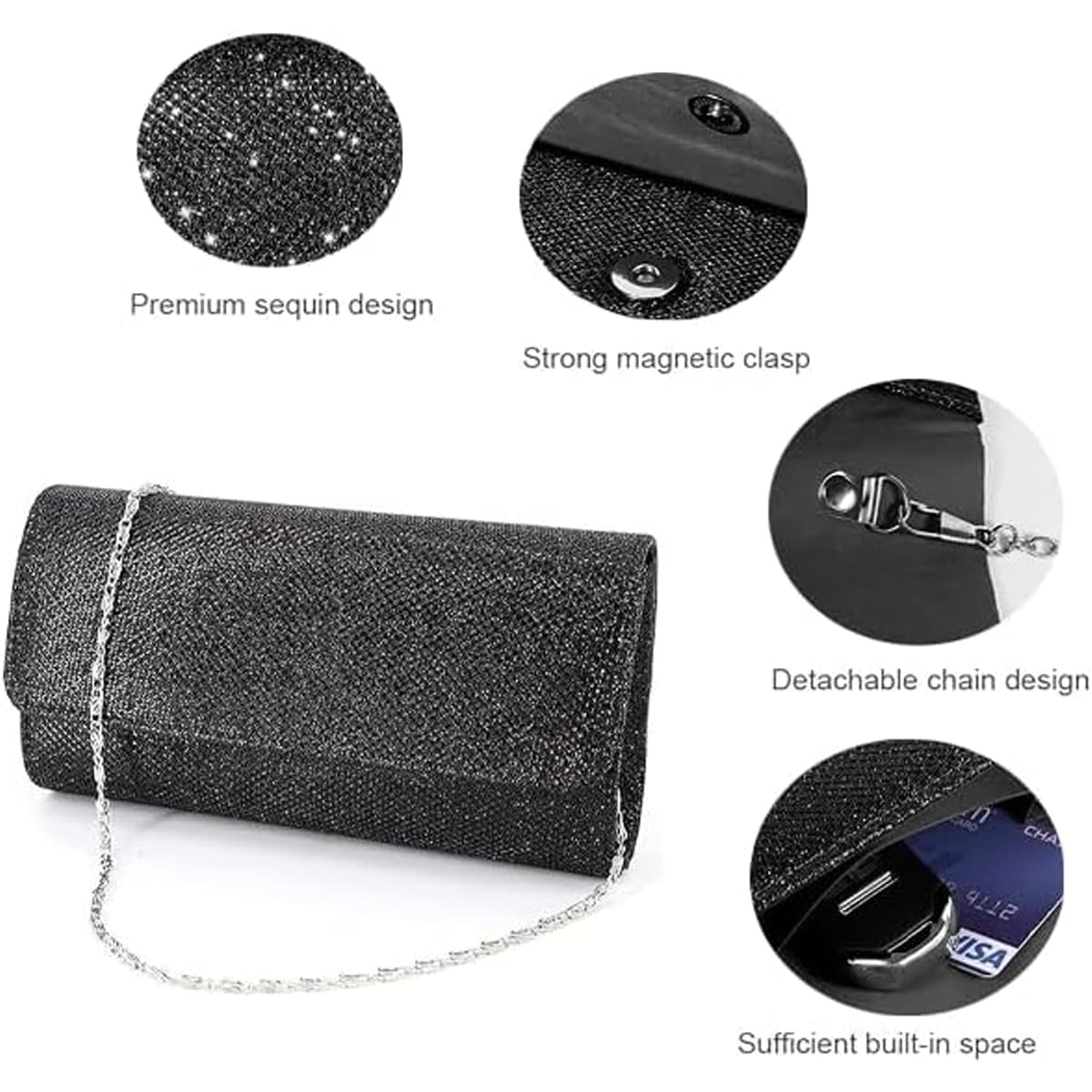 Bolso de Mano de Noche para mujer