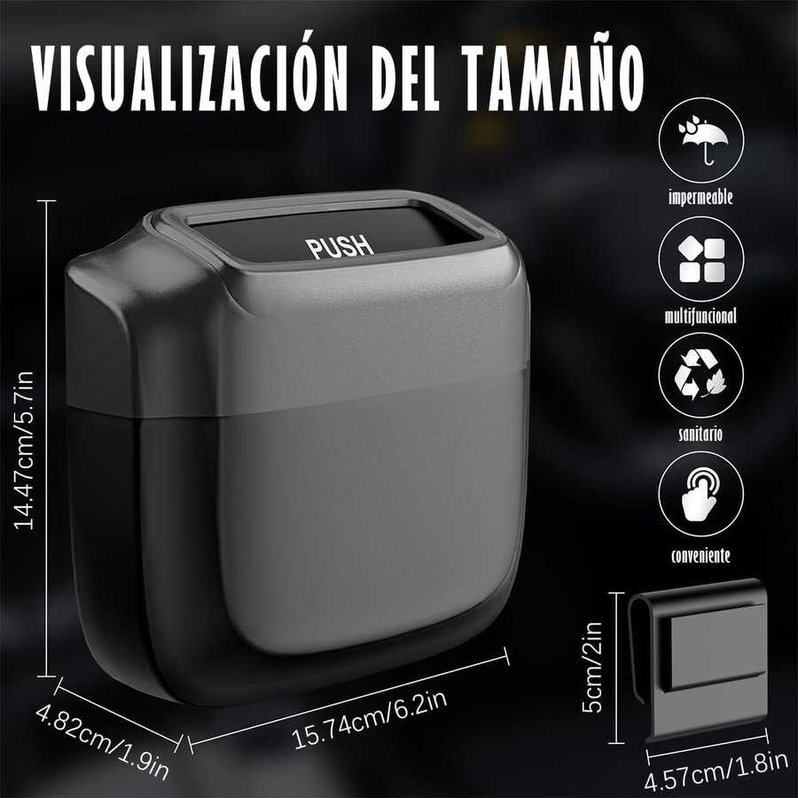 2-Pack Bote de Basura para Automóvil