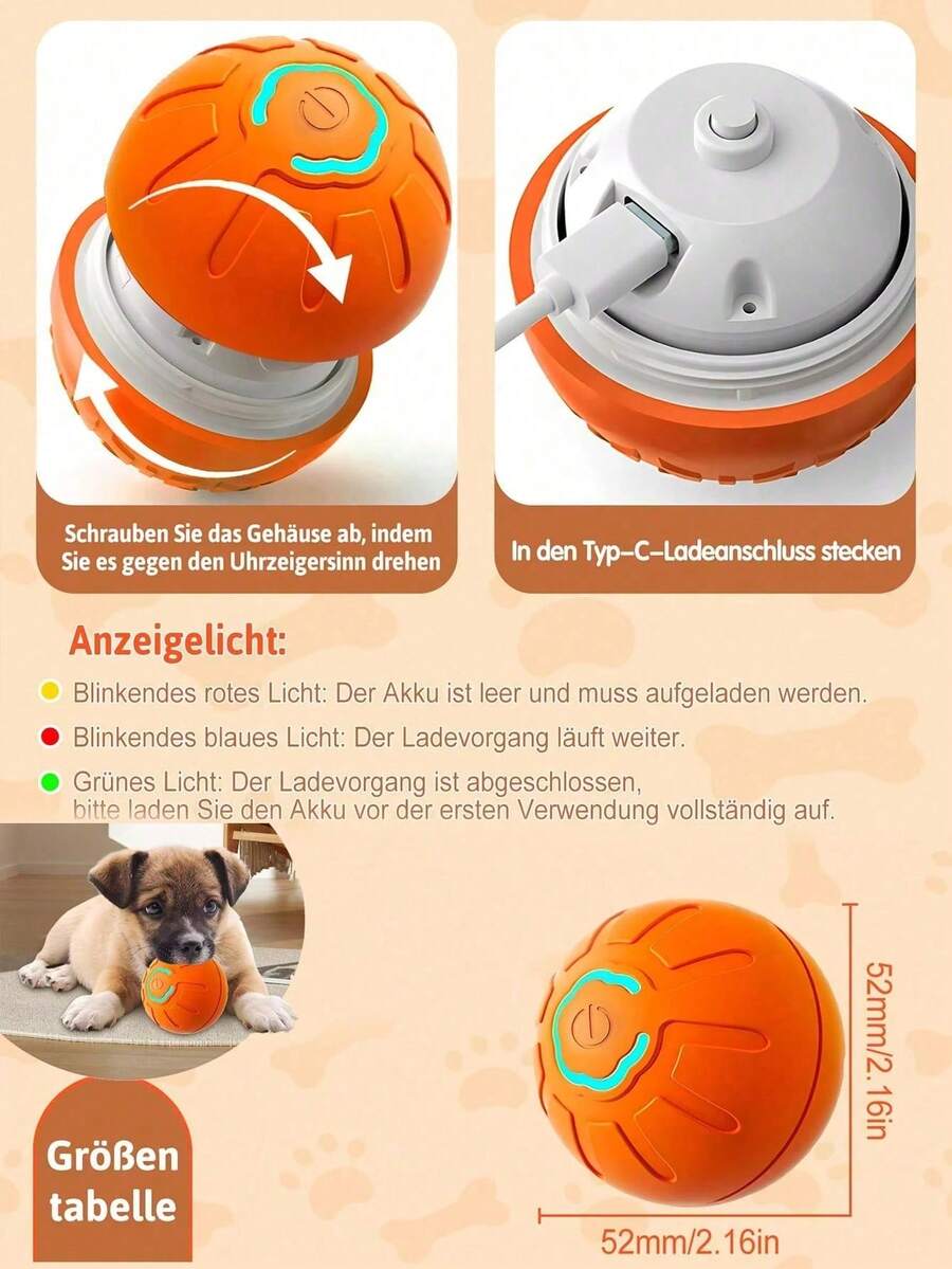 Pelota interactiva para perros