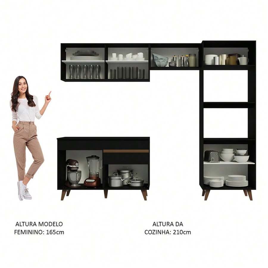 Cocina Integral Completa Modular Madesa 260cm