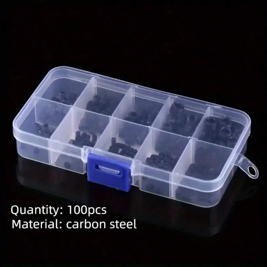 Set de 100-200 piezas de tornillos Allen de acero inoxidable