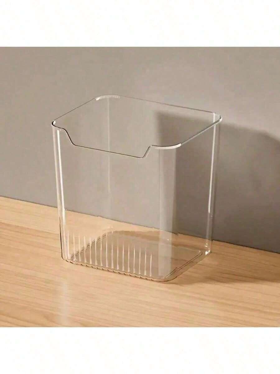Juego de 6 piezas de organizadores de refrigerador de plástico transparente