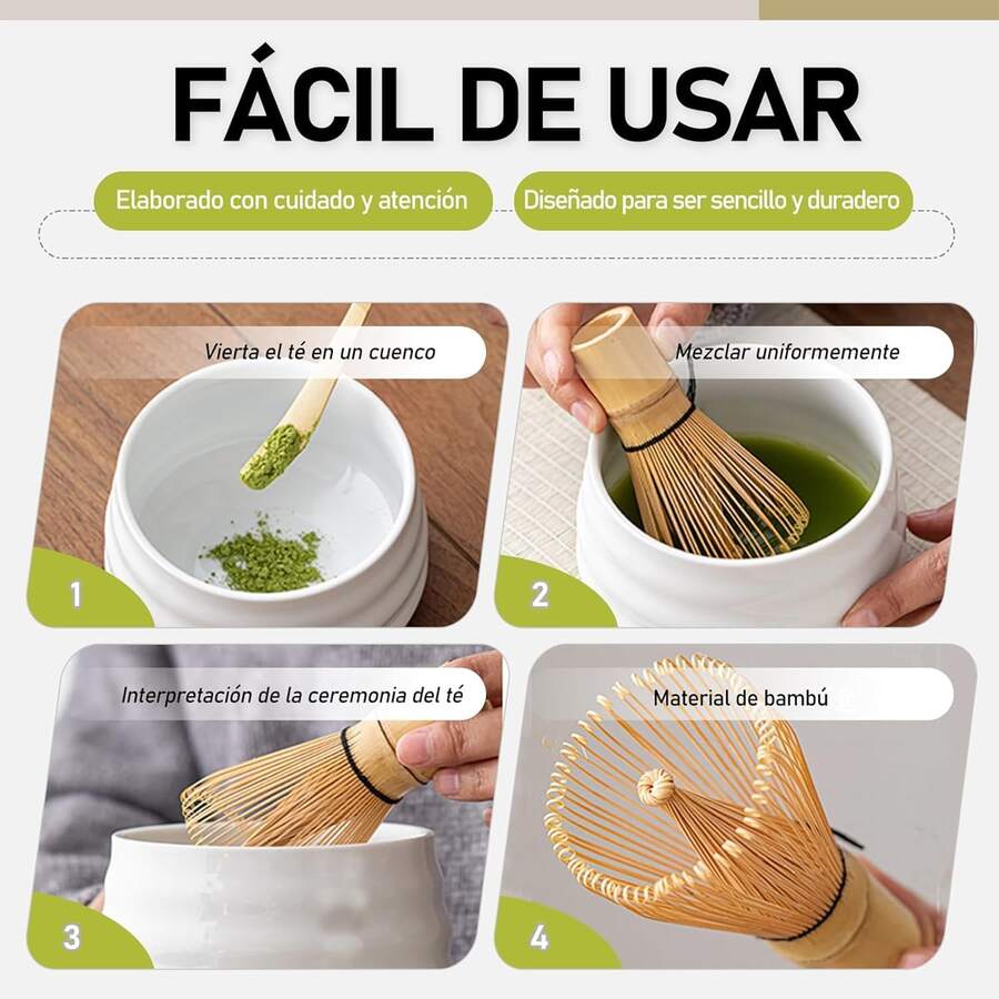 Juego de Batidor de Matcha