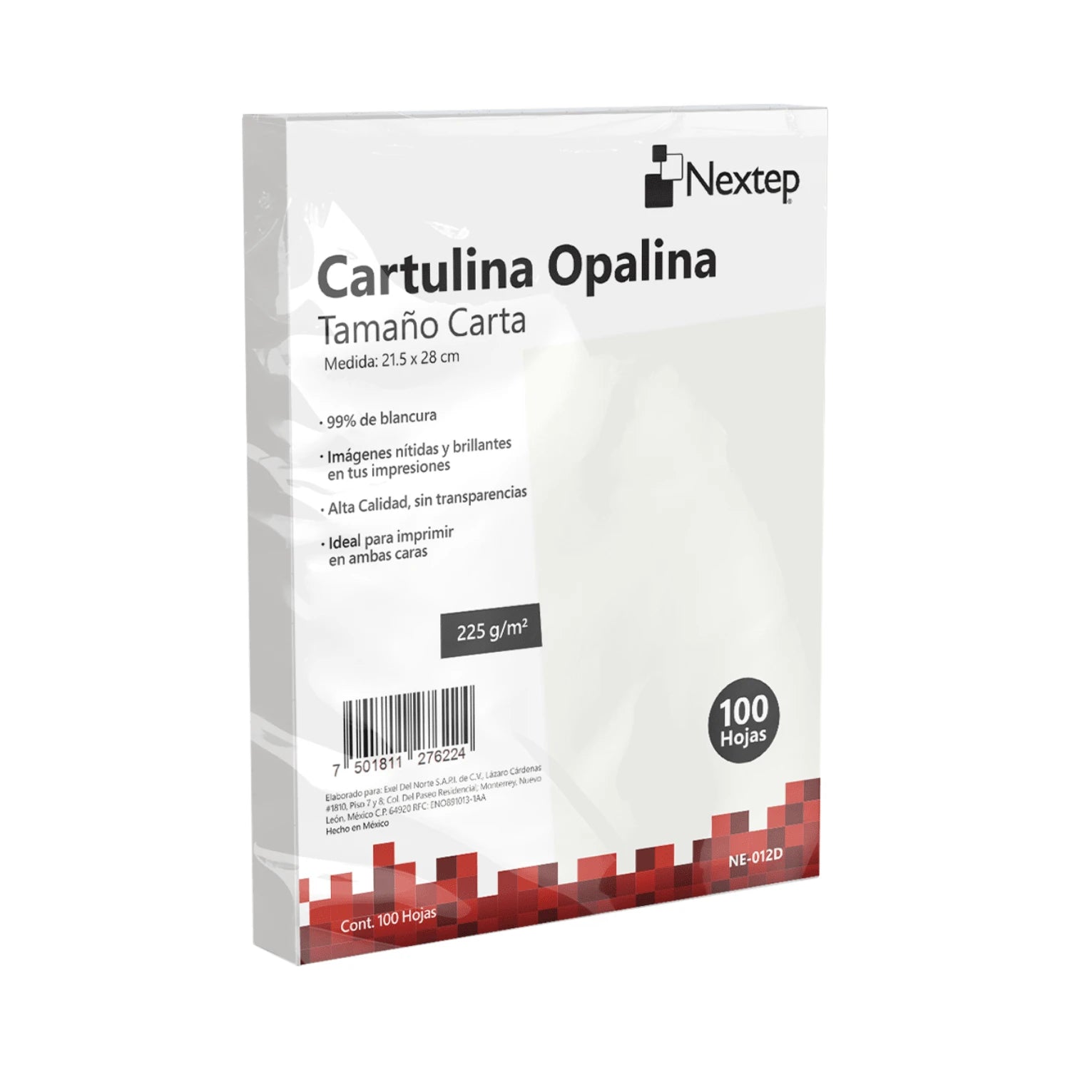 Cartulina Opalina Nextep Blanca