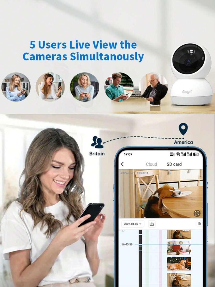 Cámara de inalámbrica WiFi 5G de 2K HD