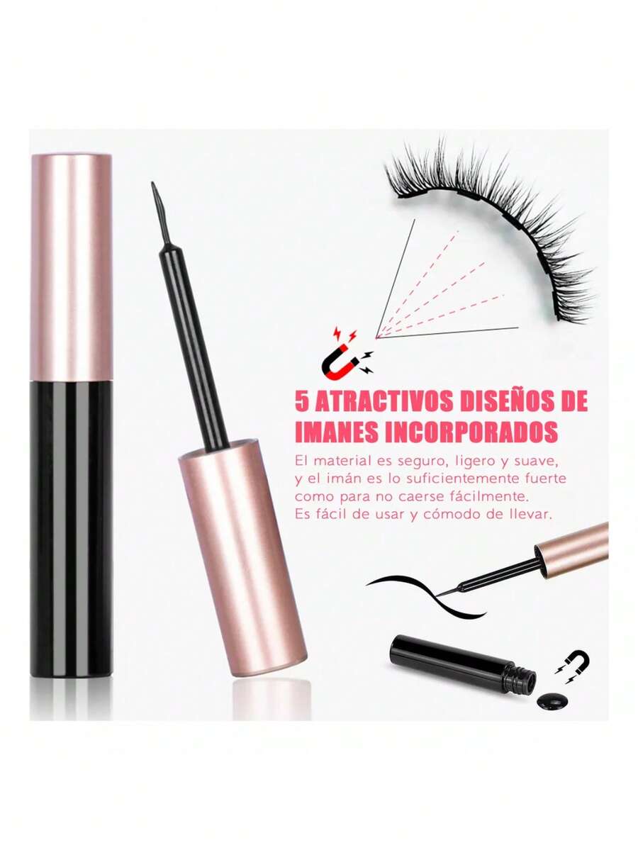 10 Pares de Pestañas Magneticas Reutilizables