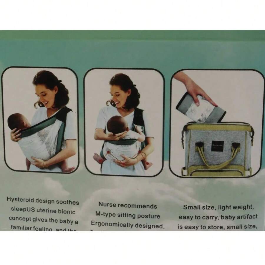 Porta Bebes Cangurera Recien Nacido Niño Pequeño Ajustable