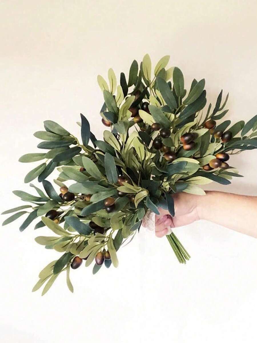 piezas de ramas de olivo artificiales