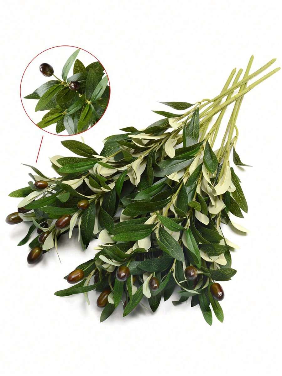 piezas de ramas de olivo artificiales