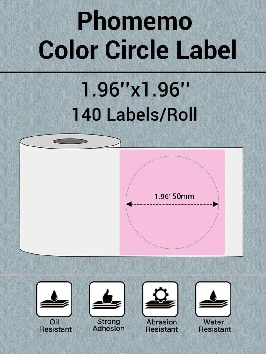 1 rollo de papel térmico con etiquetas