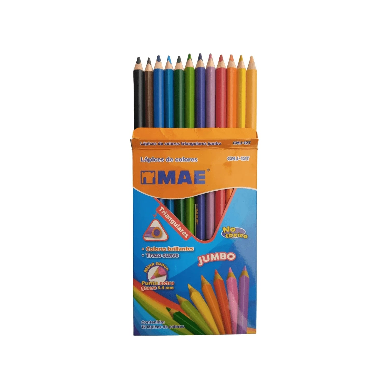 Lápices de Colores Triangulares Jumbo