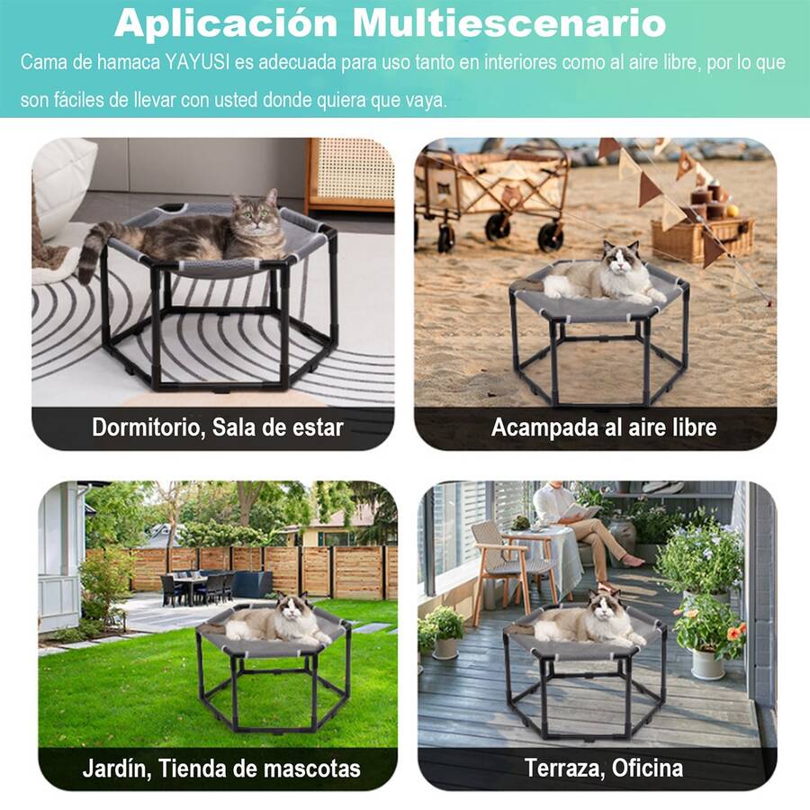 Cama Columpio Elevada para Gatos