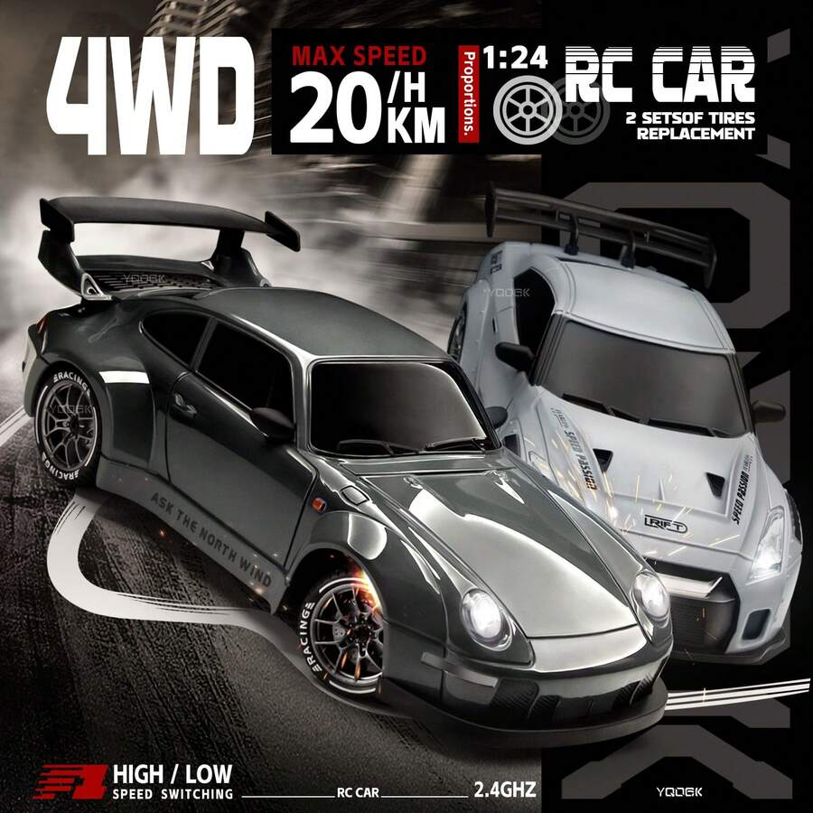 1:24 Escala Coche de Carreras de Drift Control Remoto