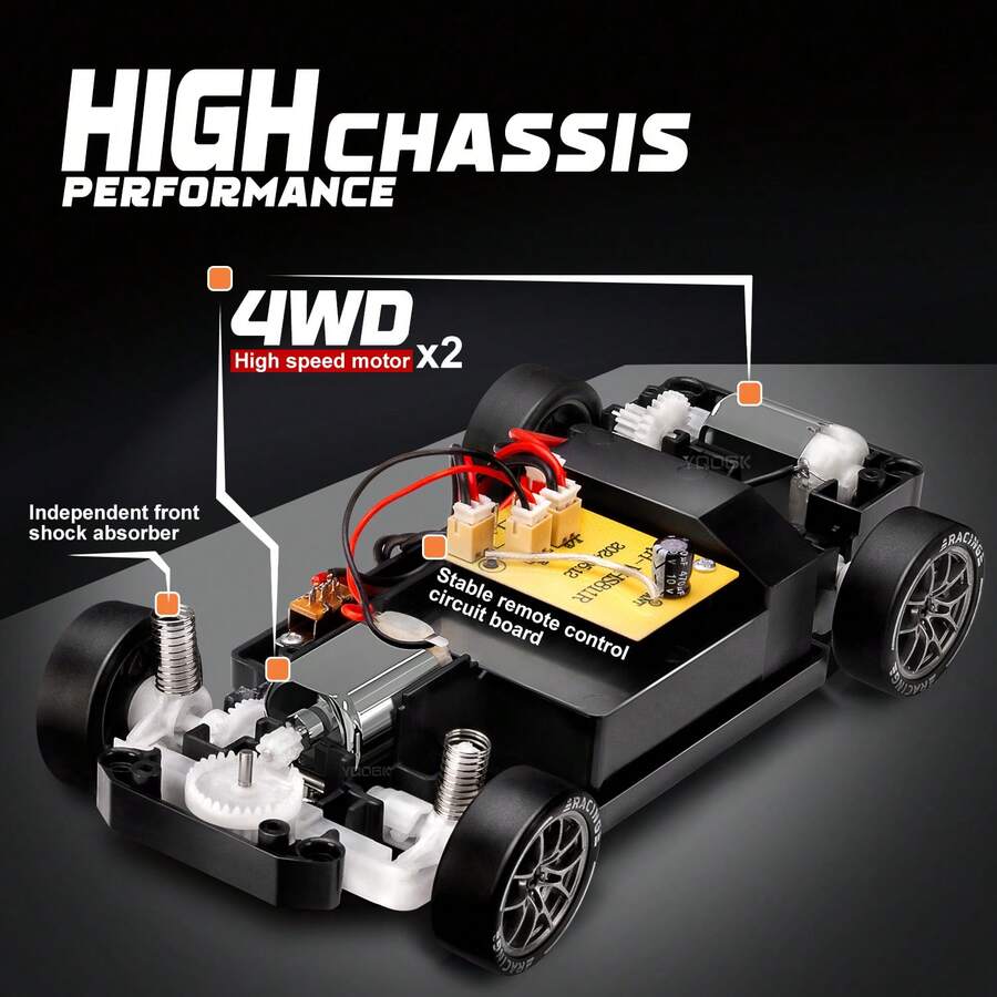 1:24 Escala Coche de Carreras de Drift Control Remoto